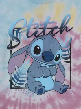 T-shirt graphique tie-dye Lilo et Stitch pour enfants