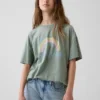 T-shirt graphique tunique oversize pour enfant