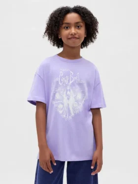 T-shirt graphique tunique oversize pour enfant