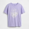 T-shirt graphique tunique oversize pour enfant