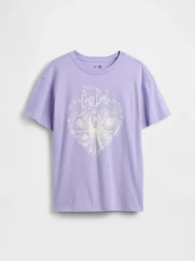 T-shirt graphique tunique oversize pour enfant