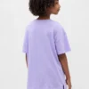 T-shirt graphique tunique oversize pour enfant