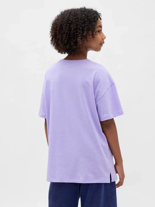 T-shirt graphique tunique oversize pour enfant