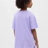 T-shirt graphique tunique oversize pour enfant