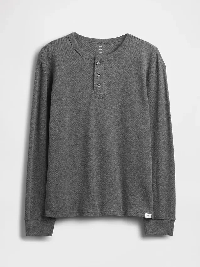 T-shirt Henley ample pour enfants