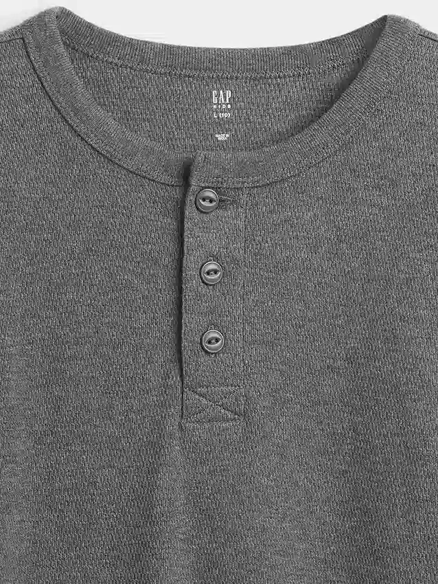 T-shirt Henley ample pour enfants