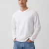 T-shirt Henley décontracté
