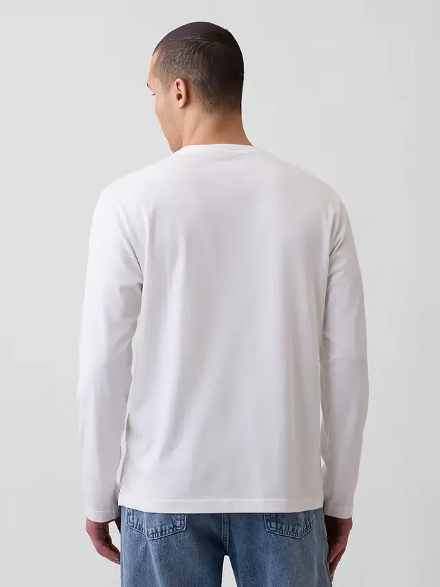 T-shirt Henley décontracté