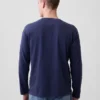 T-shirt Henley décontracté