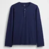 T-shirt Henley décontracté