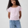 T-shirt Henley raglan pour enfant