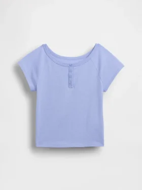 T-shirt Henley raglan pour enfant