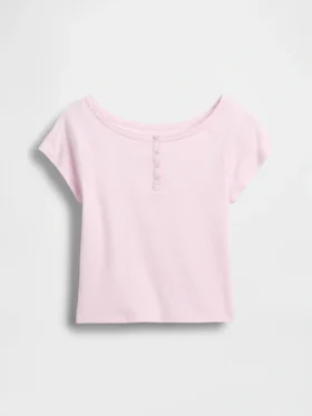 T-shirt Henley raglan pour enfant