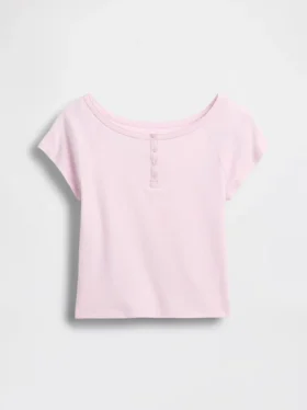T-shirt Henley raglan pour enfant
