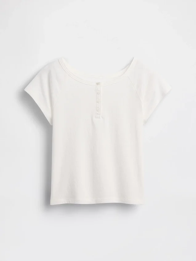 T-shirt Henley raglan pour enfant