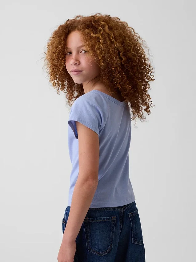 T-shirt Henley raglan pour enfant