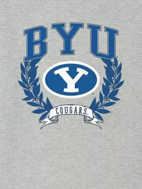 T-shirt « Laurels » de l’université Brigham Young avec motif graphique foncé