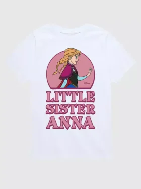 T-shirt à manches courtes avec motif « La Petite Sœur Anna » de La Reine des Neiges pour tout-petits