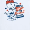 T-shirt à manches courtes « Charlie Brown Sorry I Can't » sur le thème de la saison de baseball Peanuts pour tout-petits