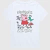 T-shirt à manches courtes pour tout-petits avec motif « Peppa Pig Dinosaur Expert »