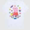 T-shirt à manches courtes pour tout-petits Peppa Pig « Bike Butterflies »