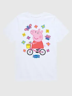 T-shirt à manches courtes pour tout-petits Peppa Pig « Bike Butterflies »