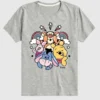 T-shirt à manches courtes pour tout-petits Winnie l'ourson et ses amis « Arc-en-ciel et étoiles »