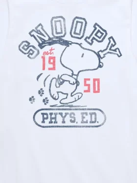 T-shirt à manches courtes « Snoopy Phys Ed » Peanuts pour enfants