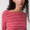 T-shirt moderne à col bateau