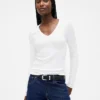 T-shirt moderne à col en V