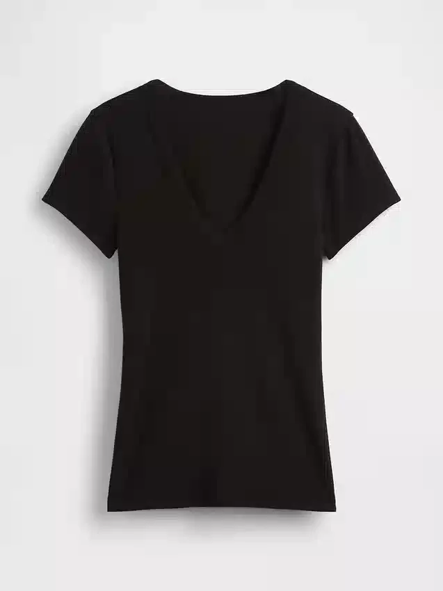 T-shirt moderne à col en V