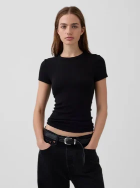 T-shirt moderne à col rond