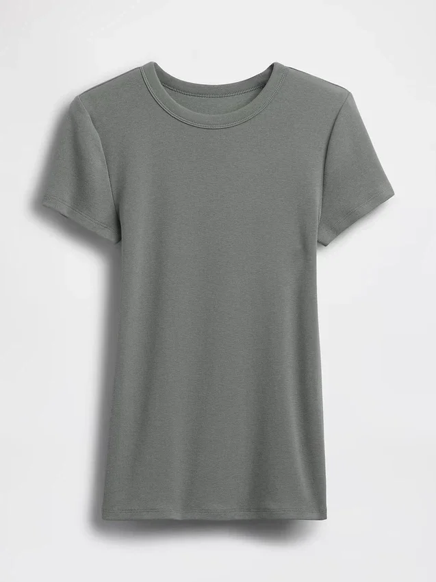 T-shirt moderne à col rond