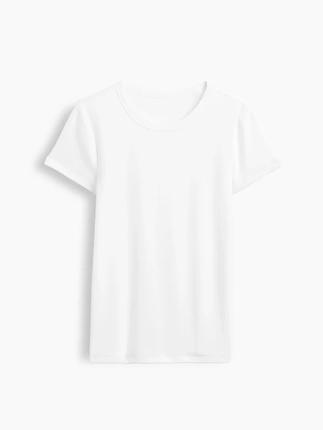 T-shirt moderne à col rond