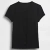 T-shirt moderne à col rond et boutons sur le devant