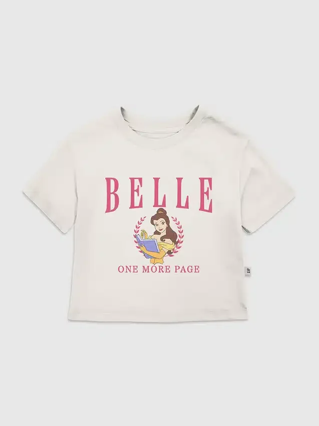 T-shirt à motif « Belle » style universitaire pour tout-petits