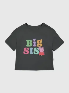 T-shirt à motif « Big Sis » Peppa Pig pour tout-petits