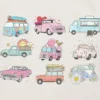 T-shirt à motif « Camions et voitures » pour tout-petits