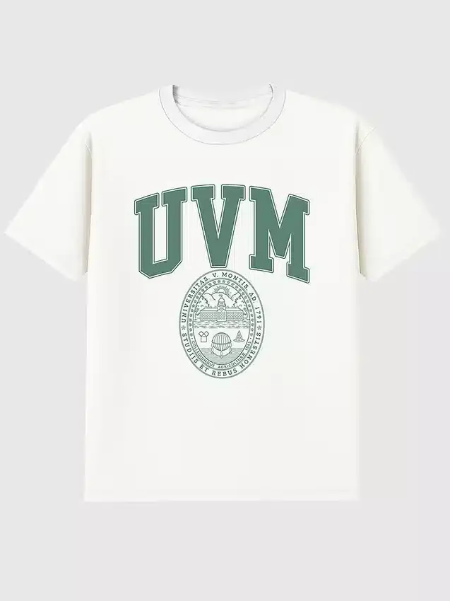 T-shirt à motif « College Crest » de l’université du Vermont