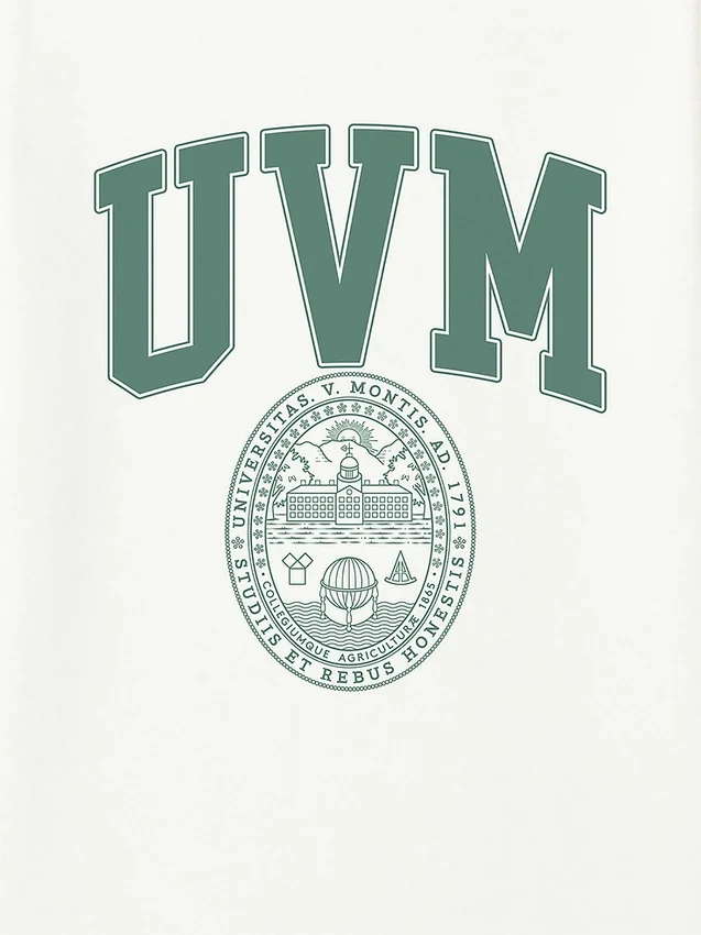 T-shirt à motif « College Crest » de l’université du Vermont
