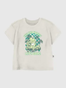 T-shirt à motif « Froggy Golfing » pour tout-petits
