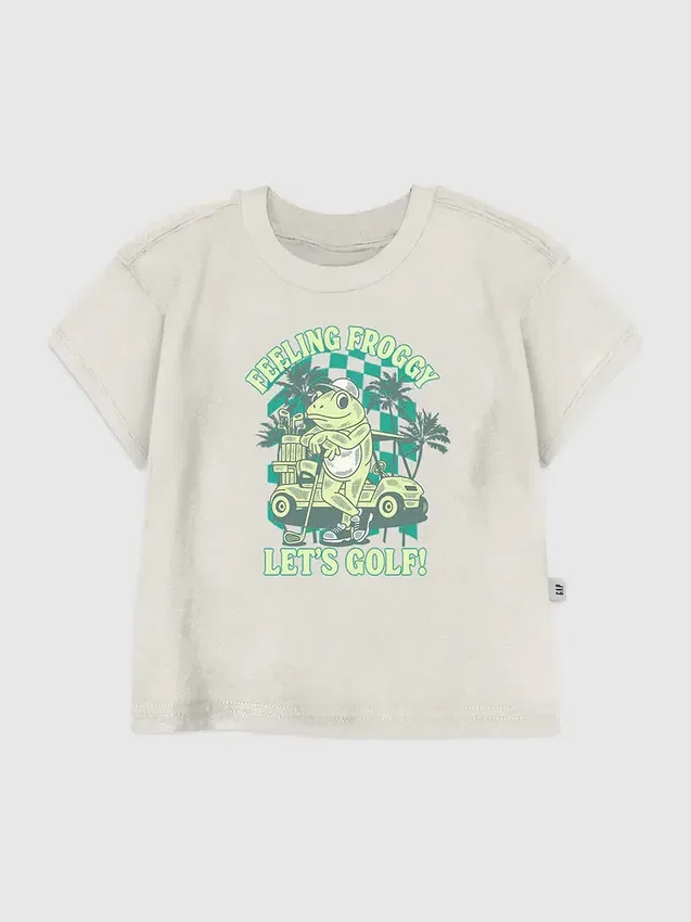T-shirt à motif « Froggy Golfing » pour tout-petits