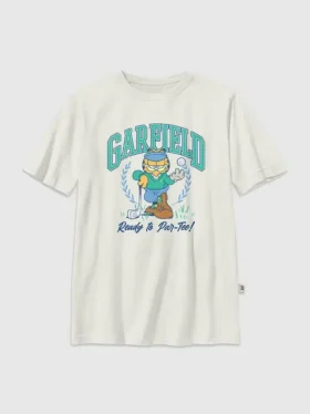 T-shirt à motif Garfield Golf pour enfants