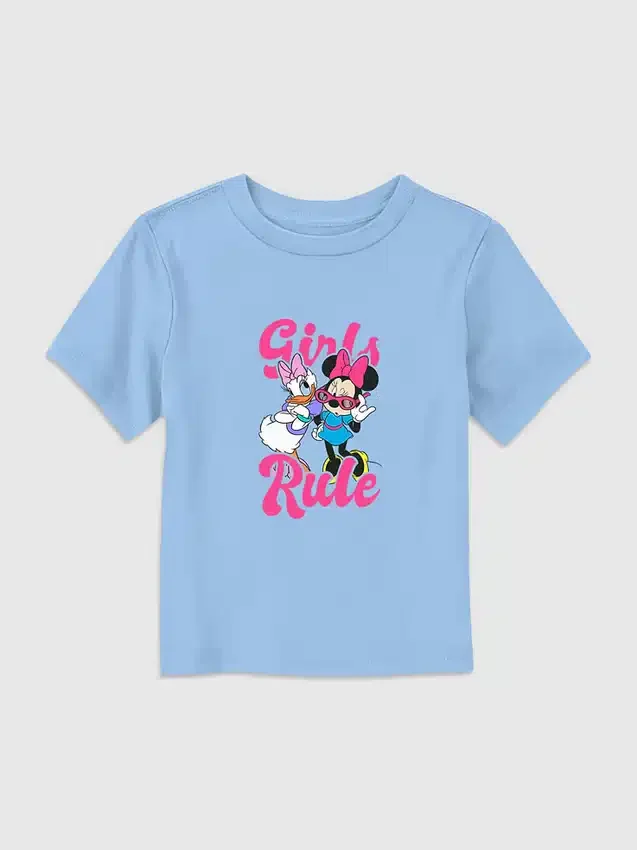 T-shirt à motif « Girls Rule » Mickey et ses amis pour filles