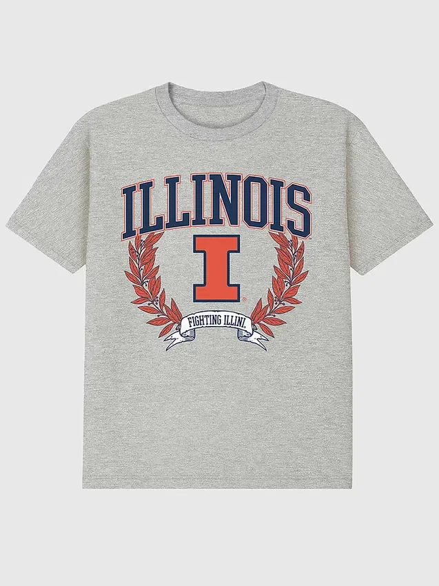 T-shirt à motif « Laurels Dark » de l’université de l’Illinois