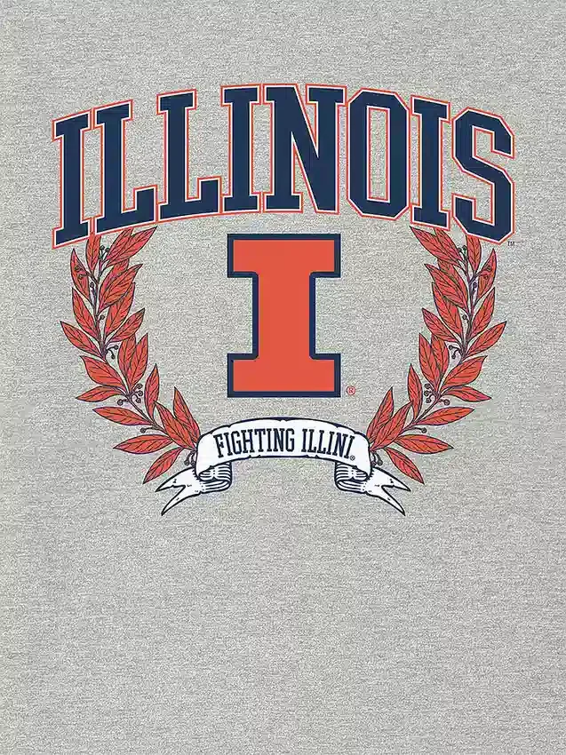 T-shirt à motif « Laurels Dark » de l’université de l’Illinois