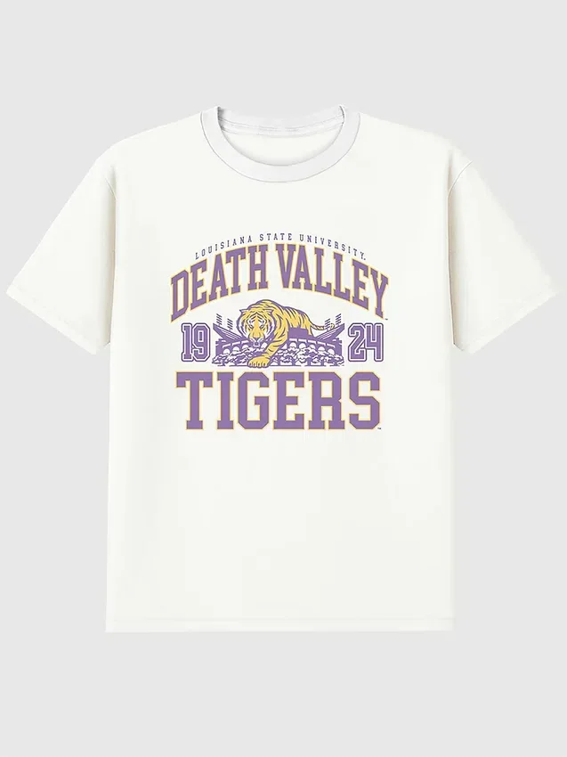 T-shirt à motif « LSU Death Valley Tigers »