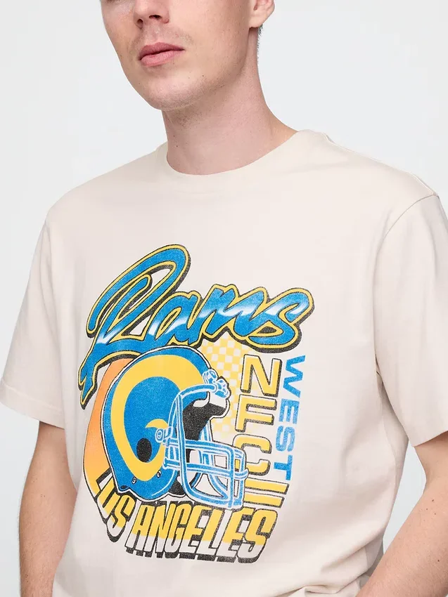 T-shirt à motif NFL Los Angeles Rams