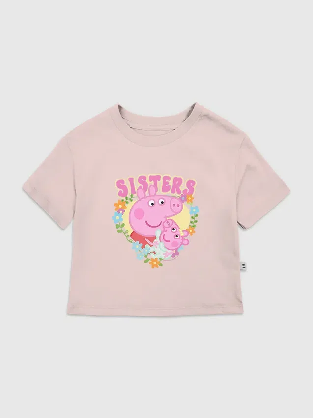 T-shirt à motif « Peppa Pig Sisters » pour tout-petits