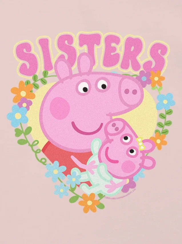 T-shirt à motif « Peppa Pig Sisters » pour tout-petits